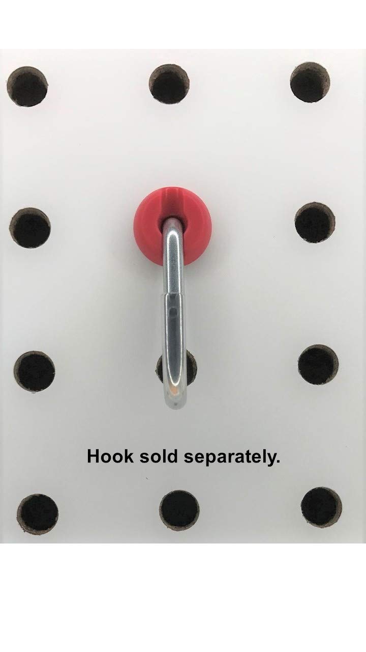 Pegitz Pegboard Peg Locks 50PCS (1/8 inch, Red) - Image 2